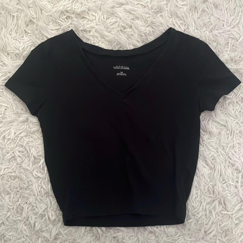 Black crop top